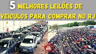 5 MELHORES LEILOES DE VEICULOS PARA COMPRAR NO RJ [upl. by Vanny261]