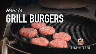 How to Grill Burgers on a Charcoal Grill [upl. by Greeley]