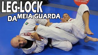 LEG LOCK PARTINDO DA MEIAGUARDA POR CIMA BJJ TECHNIQUES [upl. by Richard]