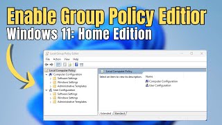 How to Enable Group Policy Editor in Windows Home Editions [upl. by Ottinger884]