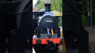 Caledonian 55189 waits to depart eridge shorts railway steamtrain steam trainspotting trains [upl. by Annabelle180]