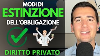 MODI DI ESTINZIONE DELLOBBLIGAZIONE ✅😊 NO ADEMPIMENTO ❌  Diritto Privato in 3 minuti [upl. by Iuqcaj]