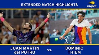 Juan Martin del Potro vs Dominic Thiem  US Open 2017 R4 [upl. by Bilski]