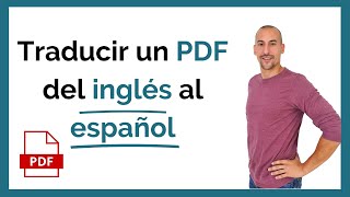 🚀 Cómo traducir un PDF del inglés al español  GRATIS [upl. by Worrad]