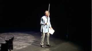 Sir Ian McKellen  Gandalf vs Balrog scene Tauranga Baycourt Theatre 2012 [upl. by Eslehc]