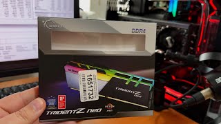 Оперативная память G Skill TRIDENT Z Neo RGB разгон 4000 gear 1 [upl. by Yasmar545]