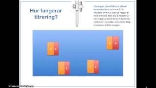 Titrering del 1  Beräkna koncentrationen av ett ämne med titrering [upl. by Lavelle429]