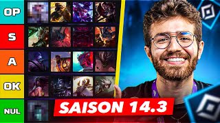 TIERLIST PATCH 143 TOP  LE quotBUFFquot DE YORICK XD leagueoflegends toplane [upl. by Eric853]