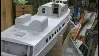 HYDROFOIL BOAT RC MODEL PT50 MAKING 水中翼船 おおとり三号 [upl. by Anivid]