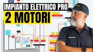 IMPIANTO ELETTRICO BARCA PRO 2 MOTORI [upl. by Mahsih]