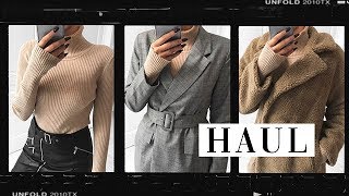 HAUL ZALANDO AUTOMNEHIVER manteaux blousons sneakers etc [upl. by Elletse]