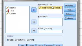 Analysing residuals SPSS [upl. by Albemarle524]