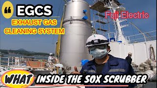 WHAT INSIDE Fuji Electric SOx SCRUBBER  EGCS Exhaust Gas Cleaning System [upl. by Drofwarc]