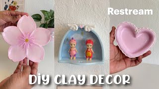 I make these and sell them all  4 diy decor ideas with air dry clay ✨💖 [upl. by Jeddy]