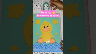 Artesanato Pedagógico Patinho colorido Sacola musical educaçãoinfantil musicalidade cores [upl. by Essy]