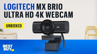 Logitech MX Brio Ultra HD 4K Webcam – from Best Buy [upl. by Tenahs557]