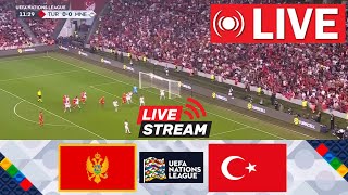 Montenegro vs Turkey LIVE  UEFA Nations League 202425  Match Live Today [upl. by Eloisa486]