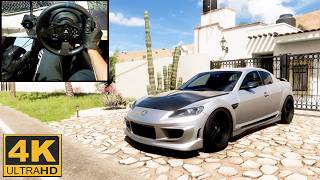 Forza Horizon 5  Mazda RX8 R3  Thrustmaster T300rs Gameplay  4k60fps [upl. by Supple]