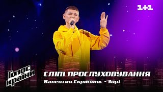 Валентин Скрипник — quotЗоріquot — выбор вслепую — Голос страны 12 [upl. by Iral]