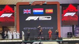 Max Verstappen won F1 Abu Dhabi Grand Prix  Podium Ceremony [upl. by Llehsor650]