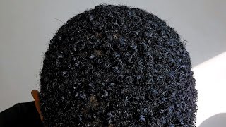 How to define curls on type 4 hair with 2 products Short natural hair [upl. by Ahsinom409]