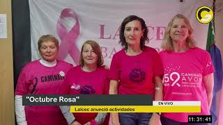 Noticia Lalcec anunció actividades por quotOctubre Rosaquot [upl. by Haila620]