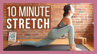 10 min Morning Yoga Full Body Stretch  Yoga with Kassandra [upl. by Nerrak946]