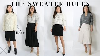 The 4 Sweater Styling Rules Everyone should Learn Once and for All [upl. by Inamik]