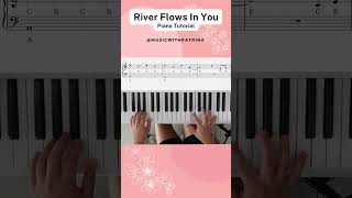 River Flows In You Part 7  Easy Piano Tutorial shorts piano musiclessons riverflowsinyou [upl. by Richara76]