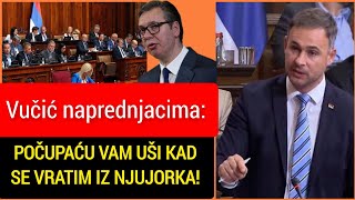 Narodna skupština Govor Miroslava Aleksića koji je razbesneo Vučića Vučevića i Sinišu Malog [upl. by Bennink527]