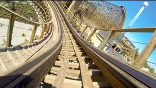 Gold Striker Roller Coaster POV California Great America [upl. by Eyssej16]