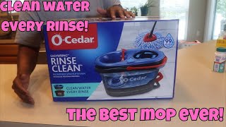 OCedar RinseClean Spin Mop amp Bucket System REVIEW [upl. by Rehsu]