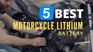 ⭕ Top 5 Best Motorcycle Lithium Battery 2024 Review and Guide [upl. by Jdavie]