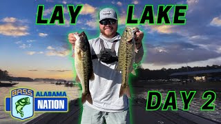 AL BASS Nation State CHAMPIONSHIP DAY 2 Lay Lake  Coosa River [upl. by Enomaj981]