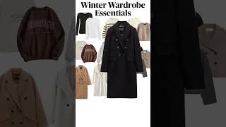 Winter wardrobe essentials ❄️ outfitideas winteroutfit trendyoutfit winterwardrobe [upl. by Esidnac]