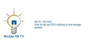 How to set up CIFS auditing on the storage system [upl. by Manda]