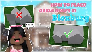 How To PLACE Gable Roofs In Bloxburg EASY not change direction  aruiiella [upl. by Evers]