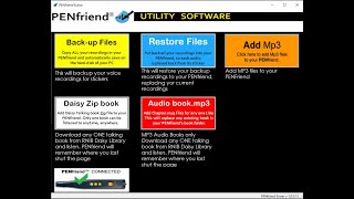 PENfriend Voice Labeller Backup Restore [upl. by Schell4]