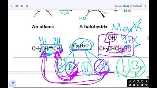 Follow Reactions of Alkenes  Organic Chemistry  Biotechnology  تابع شرح تفاعلات الألكين [upl. by Lockwood]