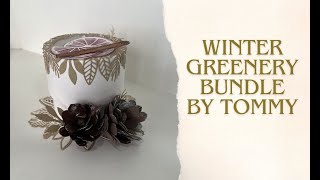 Scatola porta calendario dell’avvento con bundle winter greenery parte 1 [upl. by Jarnagin]