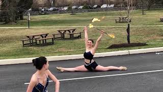 Baton Twirlers Perform for Spring Pep Rally [upl. by Eelyrag]