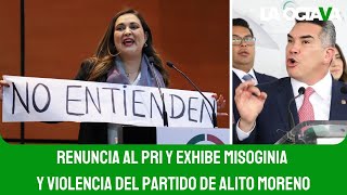 PRI PIERDE UNA SENADORA en PARTIDO de ALITO YA NO SE ESCUCHA ACUSA la EXPRIISTA [upl. by Secor]