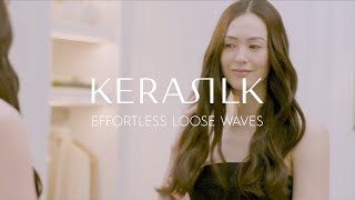 Effortless Loose Wavy Hair Routine  The Great Hair Guide  KERASILK [upl. by Bilak]