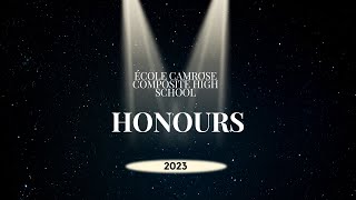 École Camrose Composite High Schools 2023 Honours [upl. by Nathaniel]