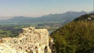 Burgruine Falkenstein in Pfronten im Allgäu  Falcon Stone Castle in BavariaGermany [upl. by Urina]