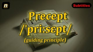 n Precept meaning guiding principle with 5 examples [upl. by Cutlip898]