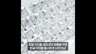 투명 한글키캡 CBSA 소개 영상（〃｀ 3′〃） 기계식키보드 keyboard 키보드키캡 키캡 customkeyboard mechanicalkeyboard 키캡디자인 [upl. by Oicnerual]