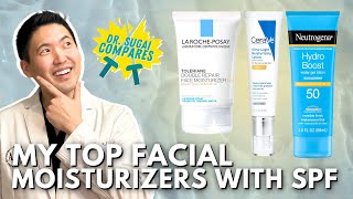 My Top 6 Facial Moisturizers with SPF  Dermatologist Compares [upl. by Dalila841]