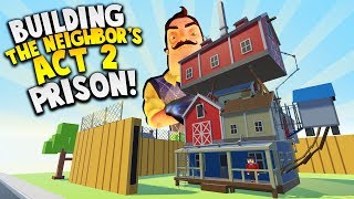 BUILDING HELLO NEIGHBORS PRISON HOUSE IN VR  Tiny Town VR Gameplay HTC Vive [upl. by Nallid775]