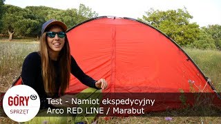 Namiot ekspedycyjny Arco RED LINE  Marabut  test [upl. by Pollitt]